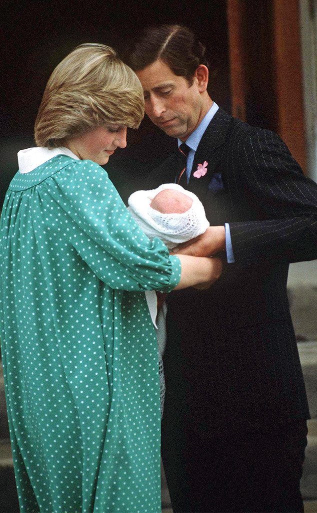 Princess Diana, Prince Charles, Prince William, St. Mary's Hosital, 1982